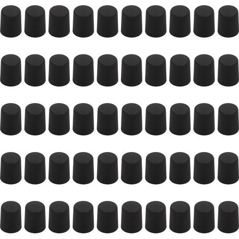 UBEF Klimaanlagenventilkappen, Autoventil-Staubschutz 50 Stück kratzfeste Ersatzteile für Fahrzeugmodifikationen (Schwarz).