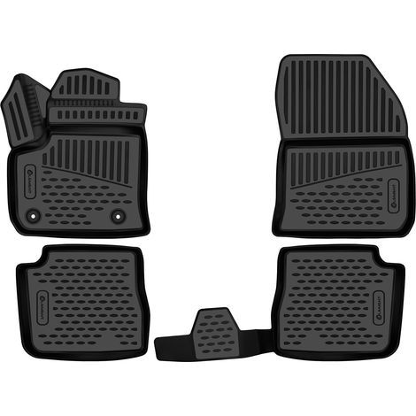 KIT TAPPETINI 3D COMPATIBILE CON CITROEN C4 (III) 2020- Europe, electric, 4pcs.  TAPPETINO IN GOMMA TPE  BORDO ALTO 3D ANTISCIVOLO IMPERMEABILE (1/5)