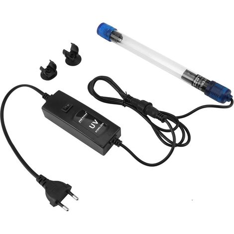 1 Stérilisateur UV 13W Tube Quartz Submersible Purification Eau Aquarium Bassin