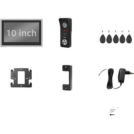 Système d'interphone, connectivité WiFi, qualité vidéo 1080P, 10 POUCES (1/2)