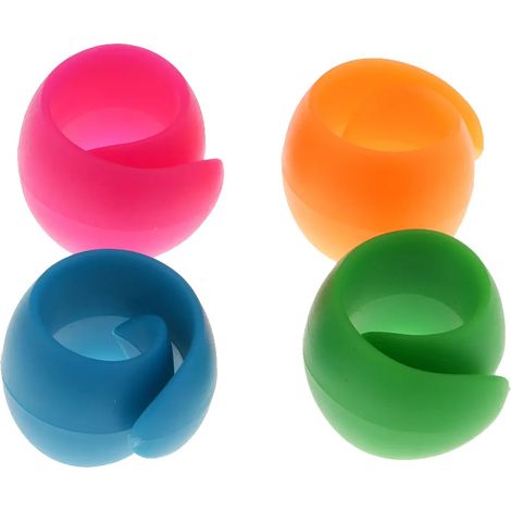 Lot de 4 porte-bobines en silicone de qualité supérieure (1/5)