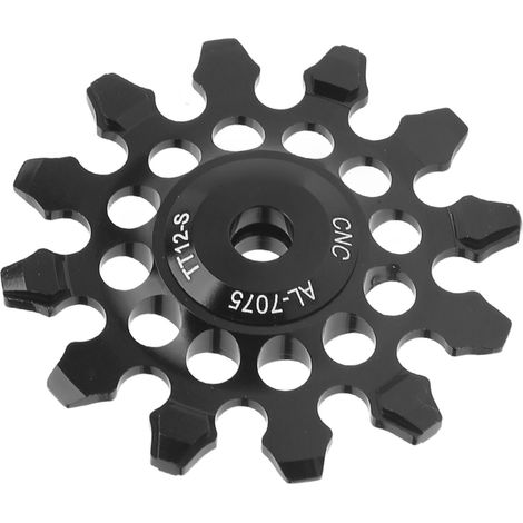 Poulie céramique 12T pour dérailleur arrière vélo, compatible 7 à 12 vitesses, durable et anti-usure, couleur noire. (1/5)