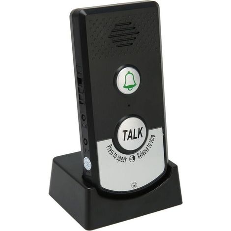 Interphone sans fil avec sonnette - Pénétration du signal optimale - Convient pour maison, hôtel, usine, hôpital - Interface utilisateur intuitive et installation simple