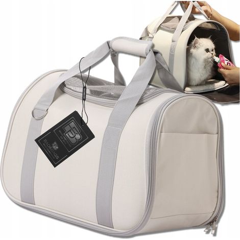 TRANSPORTADOR PARA GATOS Y PERROS Bolsa de transporte para animales de viaje, resistente y sólida