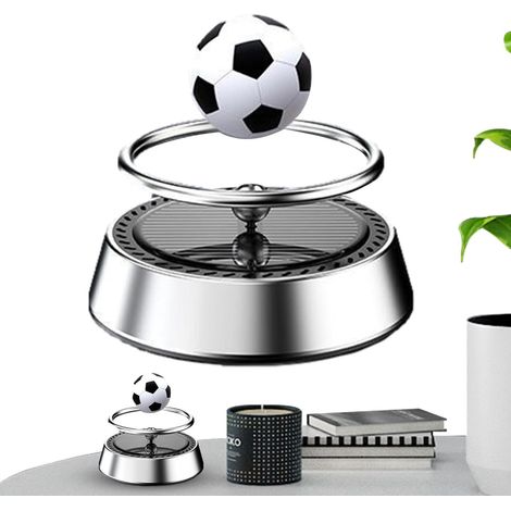 Désodorisant Voiture Solaire Ballon de Football Rotation Automatique Parfum Longue Durée Décoration Habitacle (1/5)