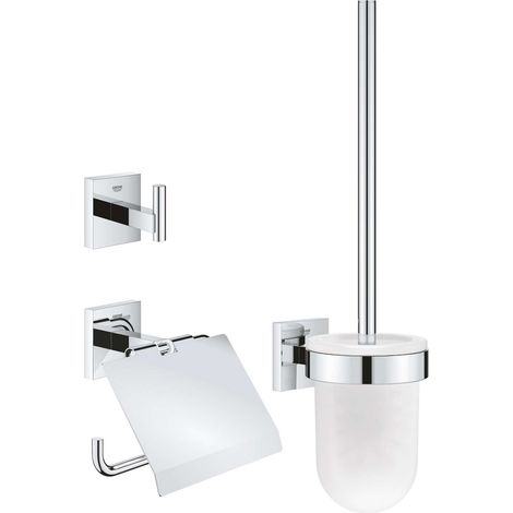 Grohe QuickFix Start Cube - WC-Accessoires-Set 3 in 1, verchromt 41123000 (1/10)
