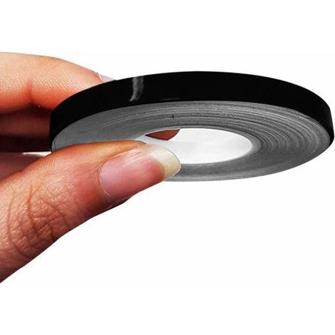 Bandes Adhésives - 5 mm x 10 m - Pour Personnalisation Et Réparation De Garnitures Automobiles - Noir - 1 Pièce (1/4)
