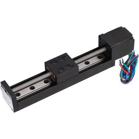 Mini Rail linéaire Guide actionneur coulissant 28 moteur pas à pas 100mm course bricolage CNC pièces de routeur X Y Z étape avec tige de vis en T
