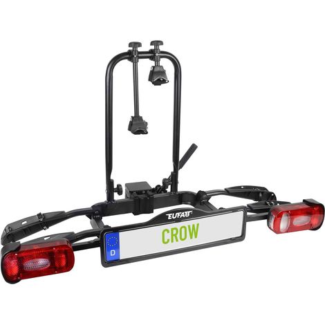 Eufab – Porte-vélo pour 2 vélos – Charge maximale 50 kg – Fixation rapide – SKU 11563 – Compatible avec tous types d'attelage