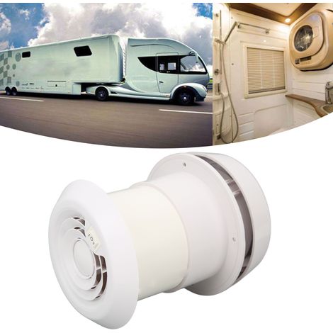 Ventilateur d'extraction solaire en forme de champignon, accessoires de modification pour camping-car, orifice de ventilation rond monté sur le dessus, ventilateur d'extraction silencieux en forme de  (1/5)
