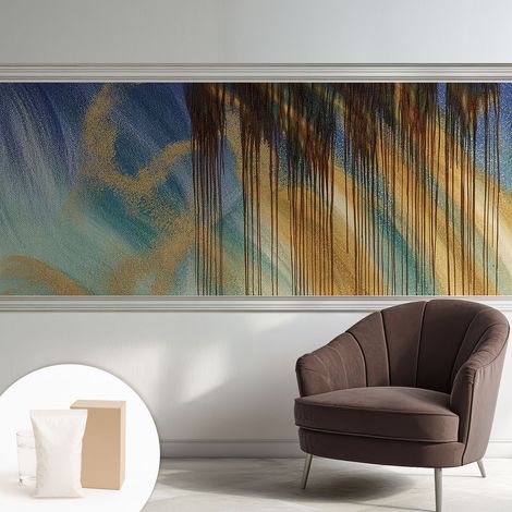 Carta Da Parati Non Tessuto - Con Colla Gratuita - Con Motivi Moderni - Design Elegante Per Pareti Composizione astratta 250x104 cm (1/5)