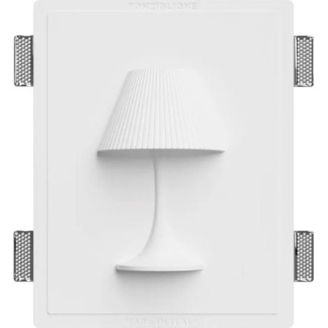 Applique gesso lampadari bartalini otnavel ap6 g9 led biemissione verniciabile