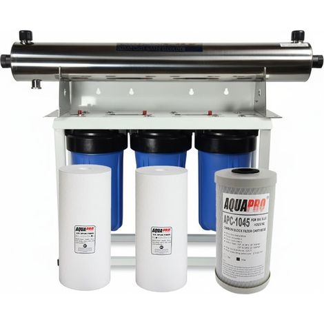 Filtration Ultraviolet 24 GPM Charbon Actif et Sédiment (1/4)