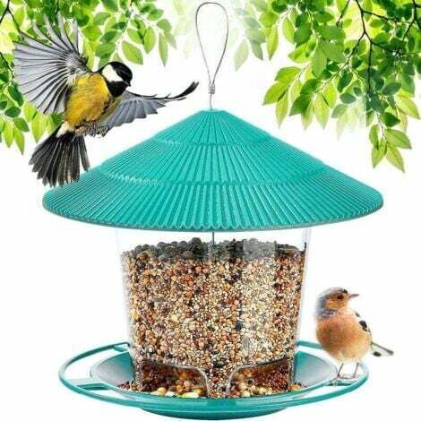 Hanging Bird Feeder, Large Capacity Outdoor Bird Feeder Seed Dispenser for Small Wild Birds Outdoors, Garden, Park--INHHUB (1/4)