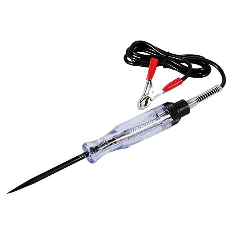 Testeur de circuit de fil électrique, stylo de sonde de tension de voiture, léger et durable, outil de test de circuit de bateau de moto de camion automobile 6V 12V 24V DC (1/5)