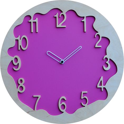 Orologio da Parete Rotondo 48Cm Pirondini Italia Ombre Lilla