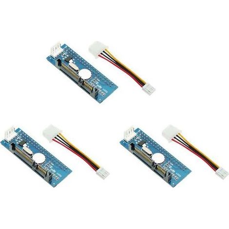 IDE 3X auf 3,5 Zoll Desktop-Festplattenadapterkarte, IDE-zu-Parallel-zu-Seriell-Konverter für optische Laufwerke. (1/5)