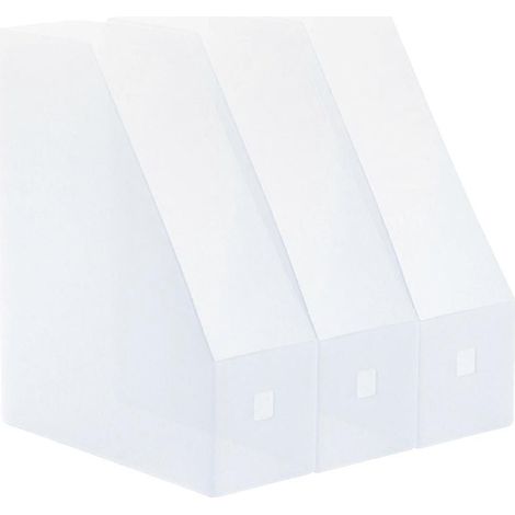 Ensemble de rangement pour documents (3 pièces) - Étagère de bureau - Porte-livres - Organisateur de dossiers (1/5)