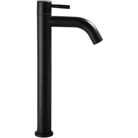 Robinet de salle de bain - Robinet de salle de bain - froid seul，noir
