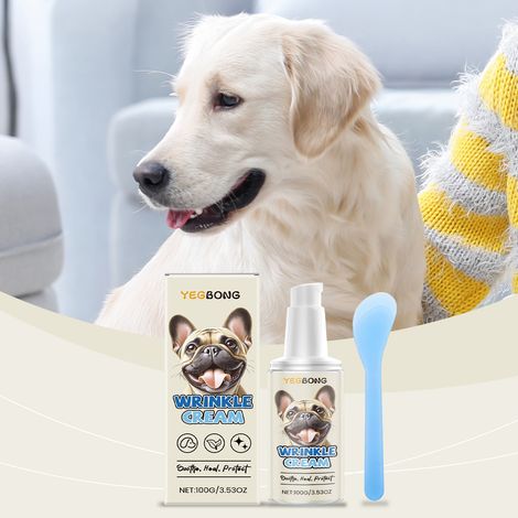 Crème de soin pour la peau du chien : nourrit, hydrate, prévient les démangeaisons et lisse la peau – 100 g + spatule (1/5)