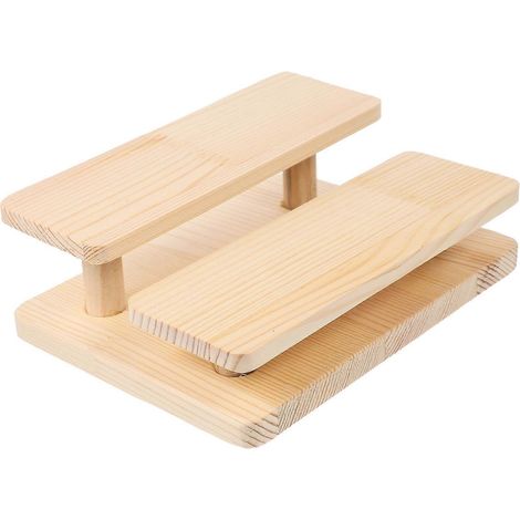 Étagère surélevée en bois compatible avec présentoir surélevé, organisateur de collection (1/5)