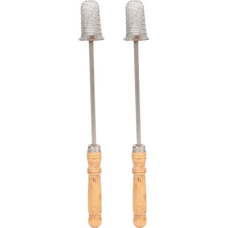 2 pièces Allumette Ventouses Bois Tige Acier Inoxydable Réutilisable pour Thérapie par Ventouses (1/5)