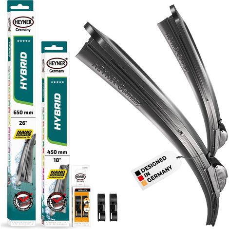 HEYNER® Scheibenwischer für ALPINA D5 TOURING (09.2011 - 12.2016) HYBRID Flachbalkenwischer