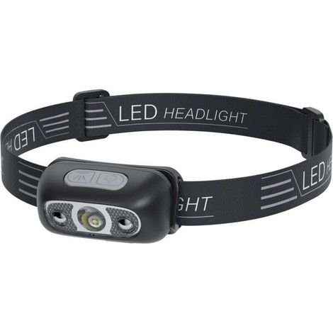 Lampe frontale rechargeable par USB avec capteur LED léger IPX4 120 lm (1/4)