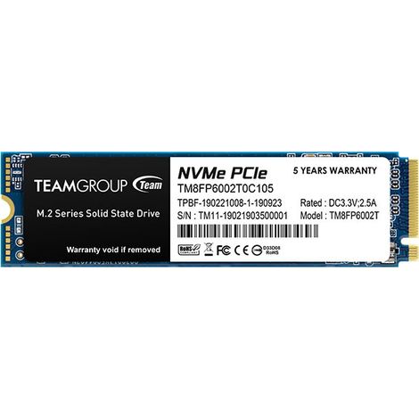 HD SSD 2TB TEAMGROUP M.2 2280 NVME PCIEX 4.0 MP33 TM8FP6002T0C101
