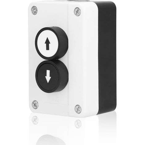 Double commutateur pour portes de garage Étanche Pont élévateur Bouton pression Portes roulantes Bouton poussoir (1/5)