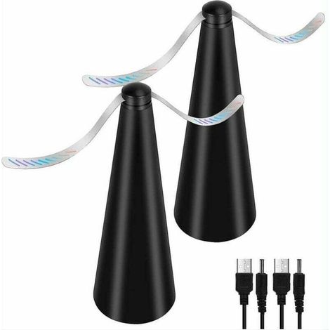 Ventilateur Anti-Mouche, Lot de 2 répulsifs Anti-moustiques sans Utiliser de Produits Chimiques, pour éloigner les mouches et les insectes de la nourriture, pour Camping Salle à Manger Jardin