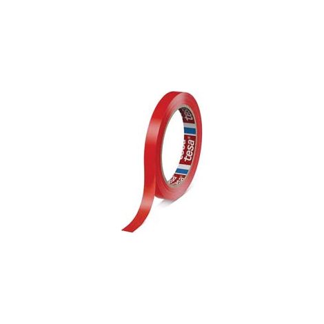 NASTRO PER IMBALLO PVC RIGIDO SIGILLA SACCHETTI- - mm.9x66mt. colore rosso - 16 pezzi TESA
