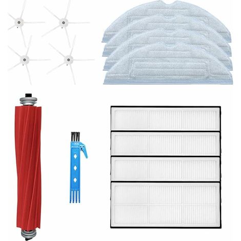 VURAHOME - Kit d'accessoires pour Xiaomi Roborock S7 T7 T7S T7Plus T7SPlus pièces de Rechange pour aspirateur 13 Paquets avec Brosse Principale en Caoutchouc Filtre Hepa Brosse latérale Chiffon de vad (1/5)