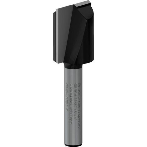 Bosch Professional Bosch PRO Nutfräser, zweischneidig, Ø 5/8 x L 49/64, Schaft 1/4 (1/4)