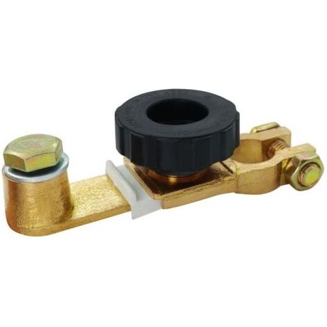 Coupe Batterie Voiture Coupe Circuit Batterie12V-36V, Matériel de Cuivre pur Interrupteur Universel de Batterie de Déconnexion de Véhicule Avec Bouton (Noir) (1/5)