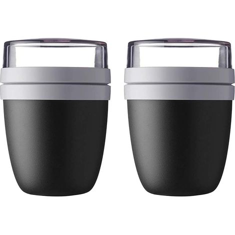 Mug à emporter 2 pièces (noir)-Fei Yu (1/2)