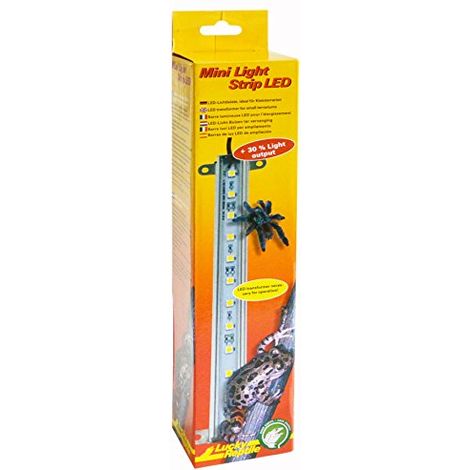 Lucky Reptile Mini Light Strip LED per terrari - LED potenti per terrari Piccoli - Striscia LED prolunga 2 Watt - LED a Risparmio energetico per Illuminazione terrario 1 x 22,5 cm (1/2)