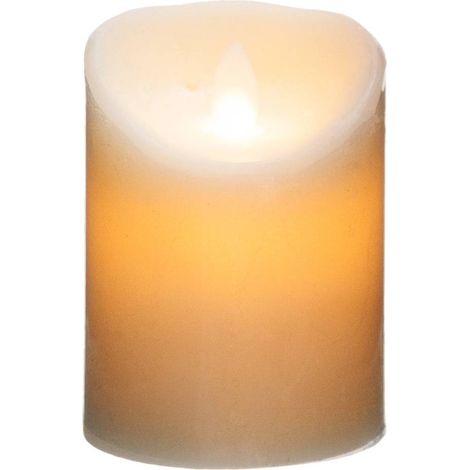 Candela LED rotonda H.10cm bianco caldo - Atmosphera créateur d'intérieur
