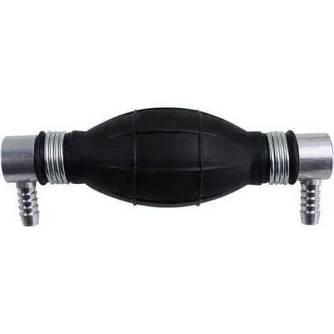Pompe Poire d'Amorçage pour Système Alimentation Carburant Gasoil Essence Diesel 8mm Coude 90° Universel (1/3)