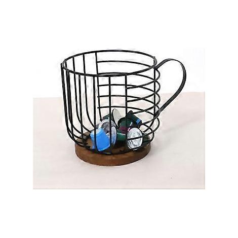 Kaffeefilterhalter mit Deckel, Aufbewahrung für Kaffeefilter, Kaffeefilterbehälter aus Holz, runder Behälter