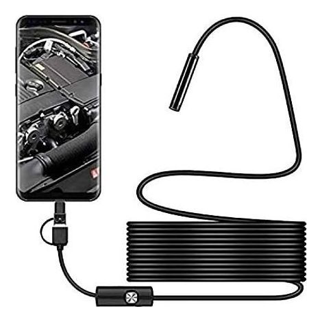 Caméra d'inspection de serpent USB, endoscope USB C étanche 2.0 MP IP67, caméra de type C avec 8 lumières LED réglables pour Android, PC (1/5)