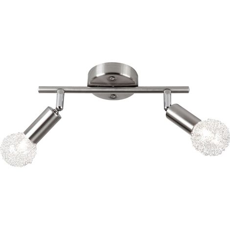 Spot en maille métallique nickel mat avec 2xE14 28W 230V ELASTICA (1/5)