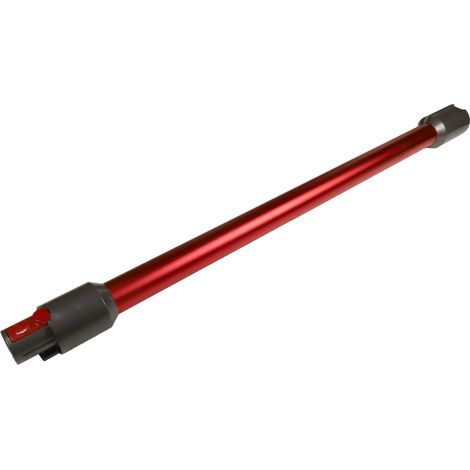 vhbw Staubsaugerohr kompatibel mit Dyson SV10, SV11, V10, V11, SV10 Absolute, V11 Outsize Staubsauger - 35 mm Anschluss, 74 cm lang Rot Grau