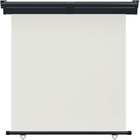 vidaXL Tendalino Laterale per Balcone 175x250 cm Crema (1/4)