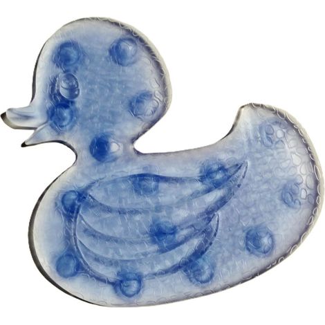 Tapis Antidérapant Pour Receveur De Douche En Forme De Canard, Couleur Bleue