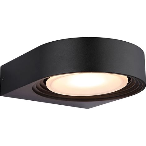 Wandleuchte Gartenlampe LED Schwarz IP44 Dreh-Schwenkbar Außenleuchte