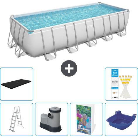 Bestway Power Steel Rechteckig - 640x274x132 cm - 7-teilig S662
