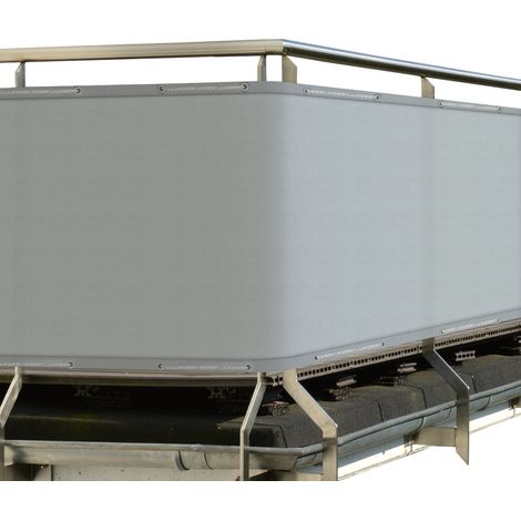 Sol Royal – Brise-vue balcon PES 160g/m² – Opaque 90x500cm – Résistant aux intempéries et UV – Montage facile avec œillets en aluminium