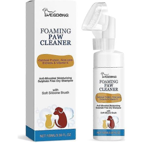 Nettoyant pour pattes d'animaux, mousse nettoyante en profondeur pour chiens et chats - Soin des coussinets (1/4)