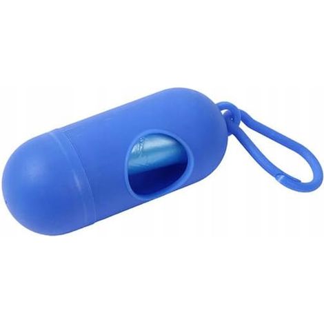 Sacchetto per sacchetti per escrementi di cane blu, 9,5 cm (1/5)